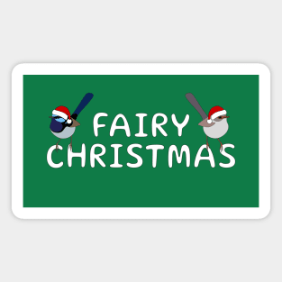 Superb Fairy Wren Christmas Magnet